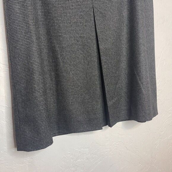 Halogen Women's Skirt Size 14 Black Herringbone Warm Winter Dress Skirt - Picture 2 of 6